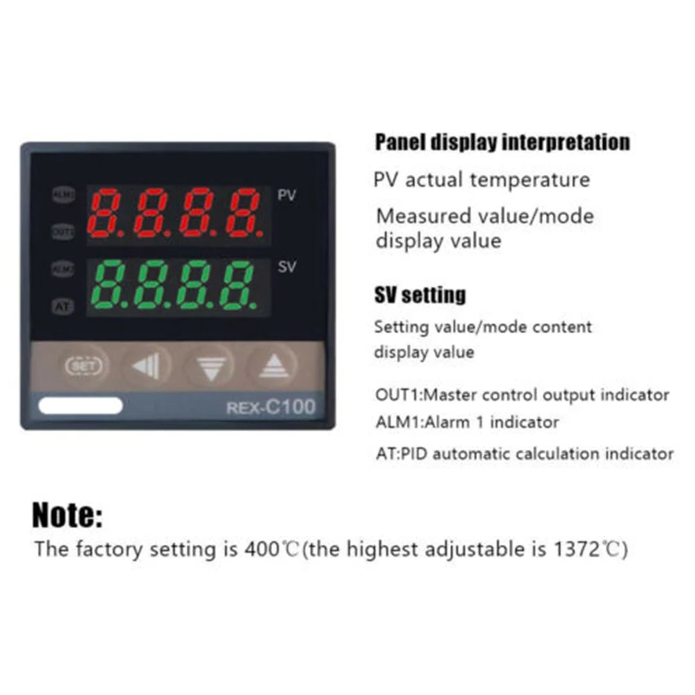 

Высококачественный контроллер, контроллер 0 ~ 50 градусов Цельсия, датчик датчика типа K, светодиодный программируемый контроль самонастройки