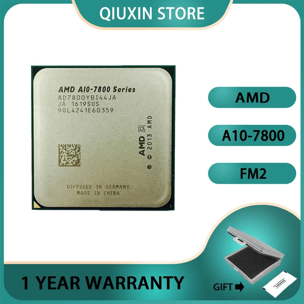 CPU3.5GHz Quad-Core   Socket FM2+,AMD A10-Series A10-7800 A10 7800 Processor AD7800YBI44JA / AD780BYBI44JA