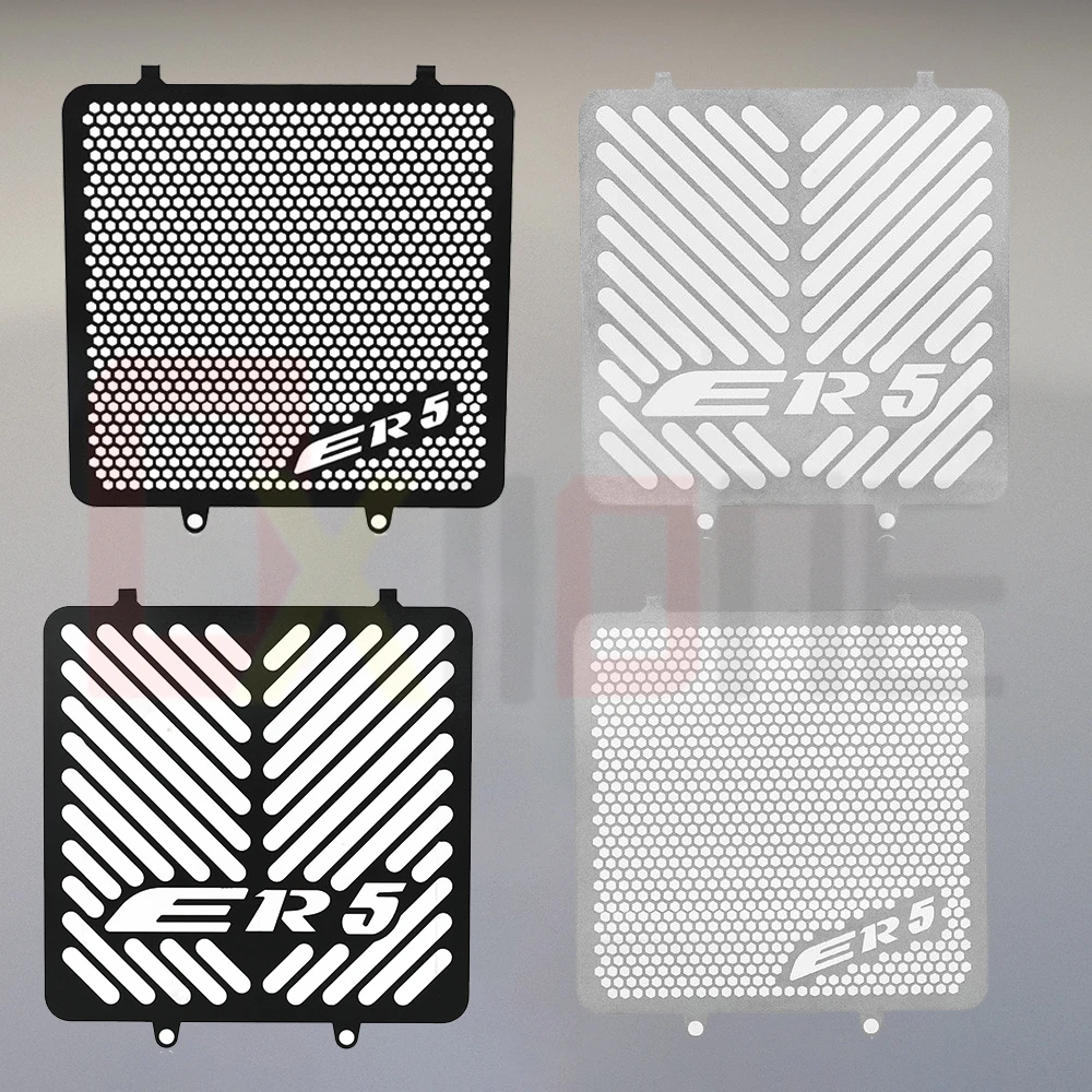 For Kawasaki ER-5 ER5 ER 5 1997-2002 2003 2004 2005 2006 Accessories Aluminium Radiator Guard Grille Protector Oil Cooler Cover