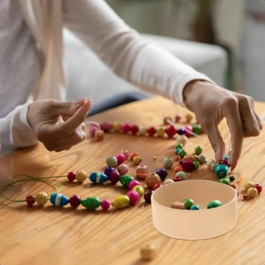Caixas de presente 5 peças de papel redondo para aninhamento, caixas com tampas, tamanhos variados para artesanato, doces, biscoitos, itens pequenos, decoração de casamento