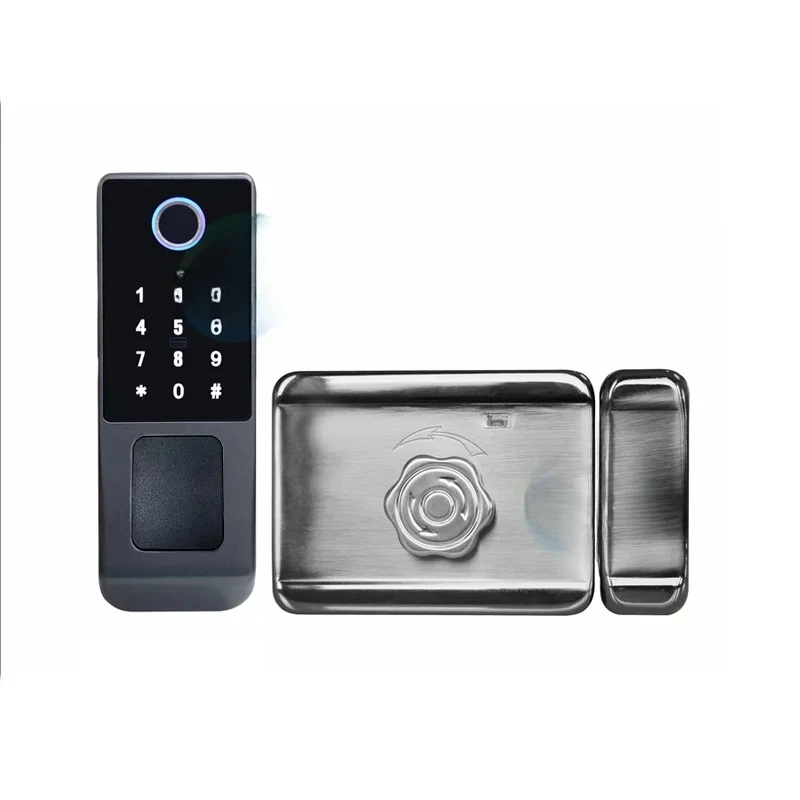 

Waterproof Outdoor Door Smart Rim Lock Digital Wifi Fingerprint Electric Electronic Smart Door Lock