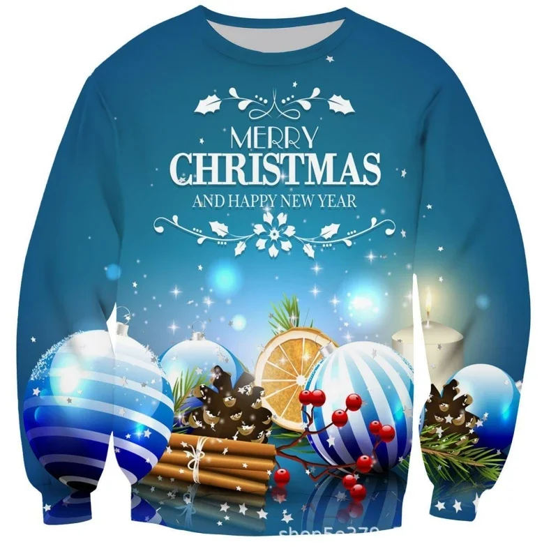 

Autumn Men's Hoodie Christmas Pullover 3D Printing Men's Wear Fashion New Men's Pullover Casual Oversized Men's Clothing