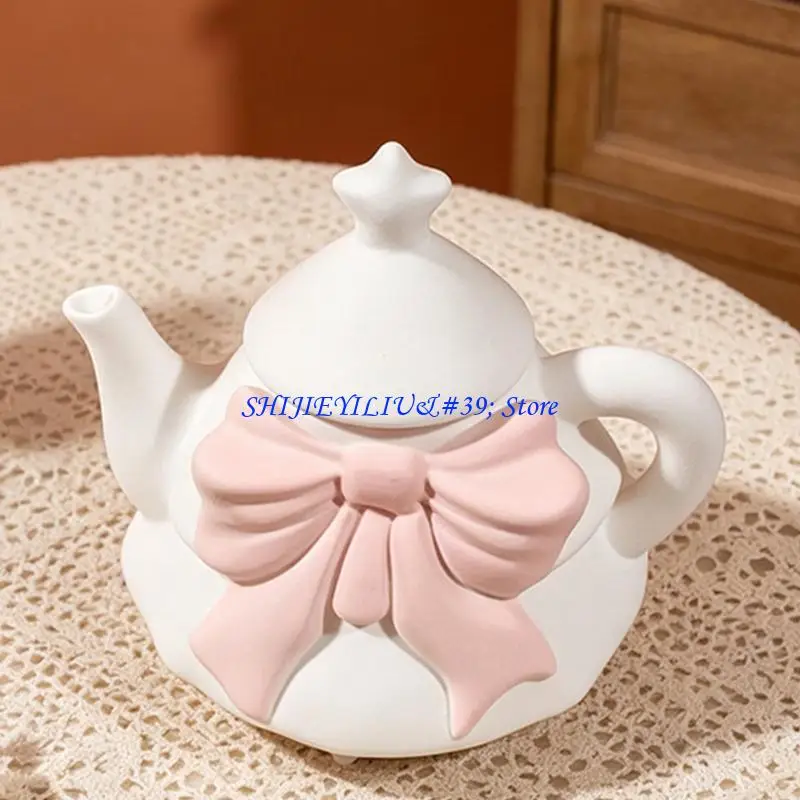 E21F DIY Jewelry Resin Mold Set for Ribbon Teapot and Heart Tray Pieces,Silicone Casting Molds for Charm, Pendants, Small Craft