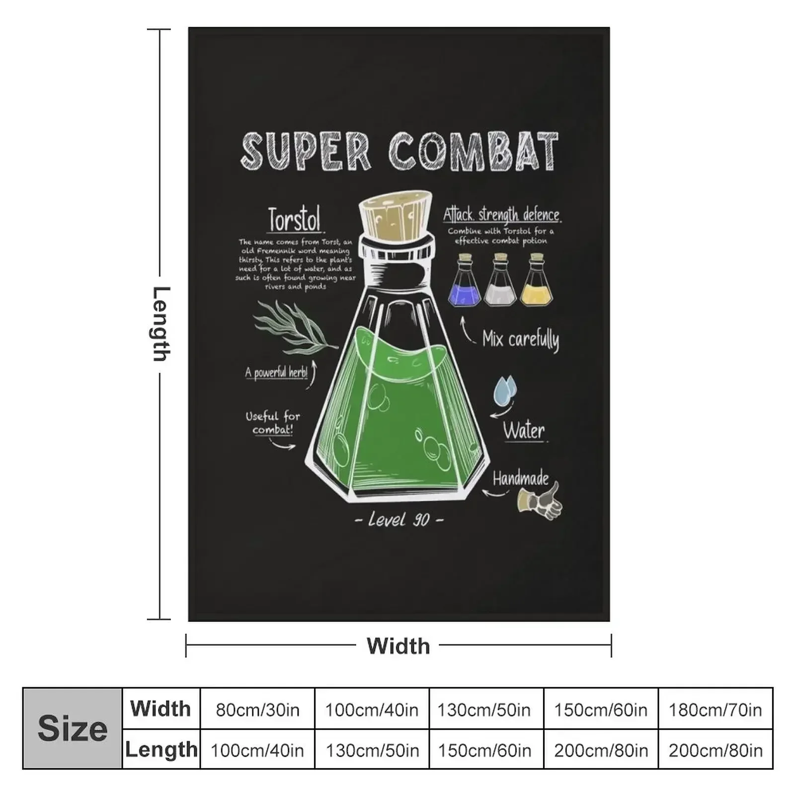 Super Combat Potion Recipe Throw Blanket couch cozy soft plush fuzzy picnic outdoor blanket