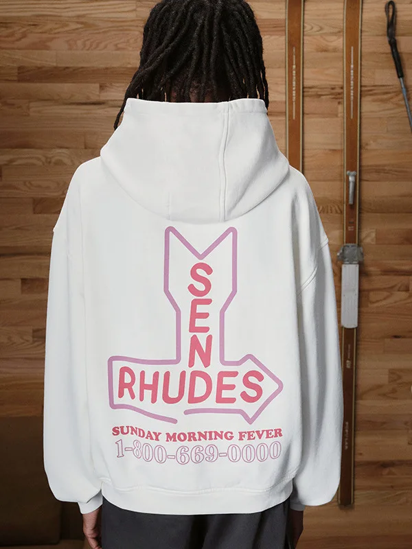 

Мужская толстовка с неоновым принтом и надписями, из чистого американского хлопка, свободного кроя, в уличном стиле, износостойкая, не деформируется, с длинными рукавами