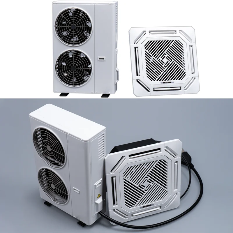 1:14e Schaal Simulatie Airconditioning Buitenunit voor Tamiya RC Truck SCANIA 770S R620 VOLVO Benz Arocs MAN TGX Auto