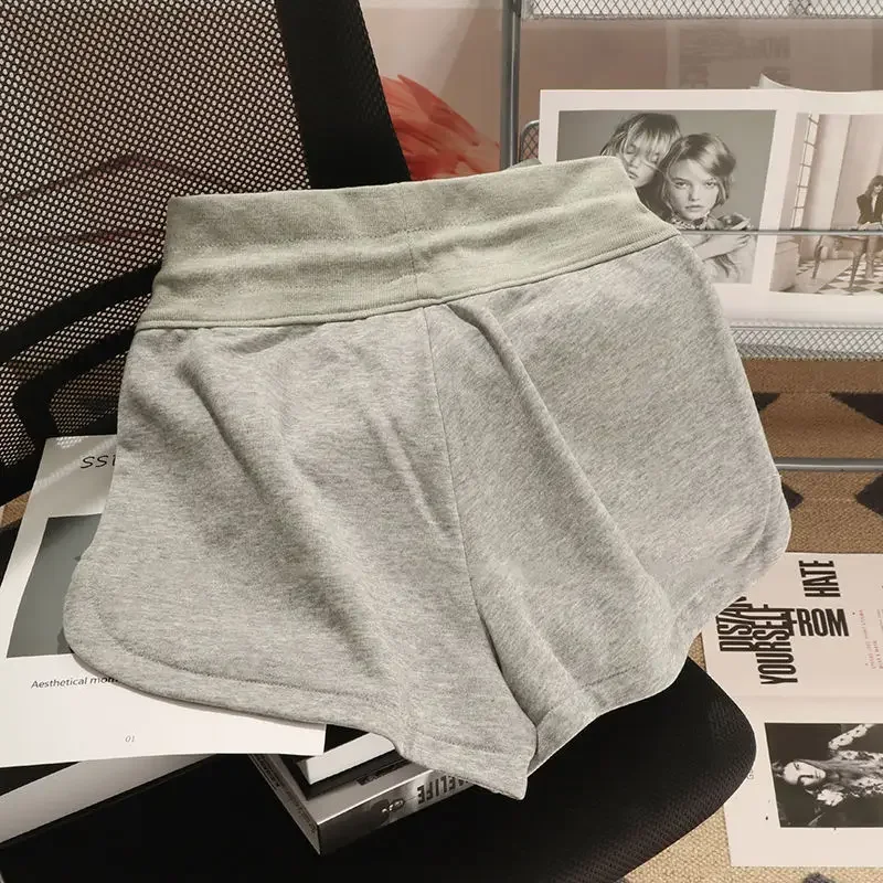 

Шорты женские для отдыха спортивные женские летние новые минималистичные универсальные Harajuku свободные Ins популярный корейский стиль уличная одежда с высокой талией
