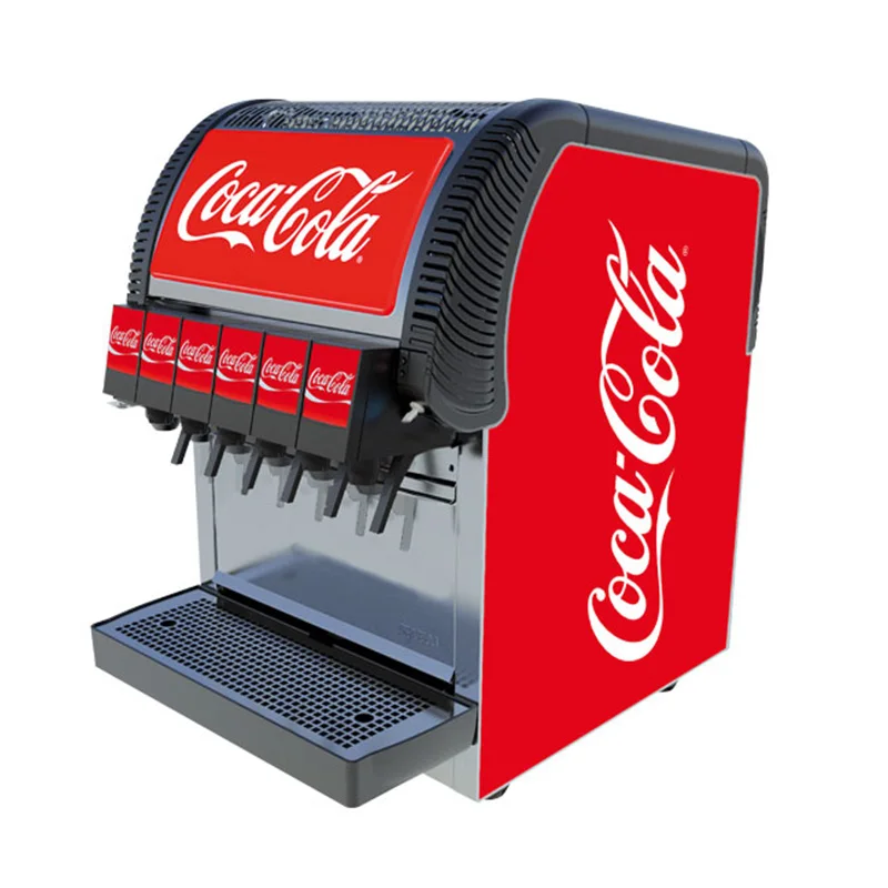 4-6 Flavors Post Mix Cold Drink Soda Beverage Dispenser With Cooling System For  Commercial