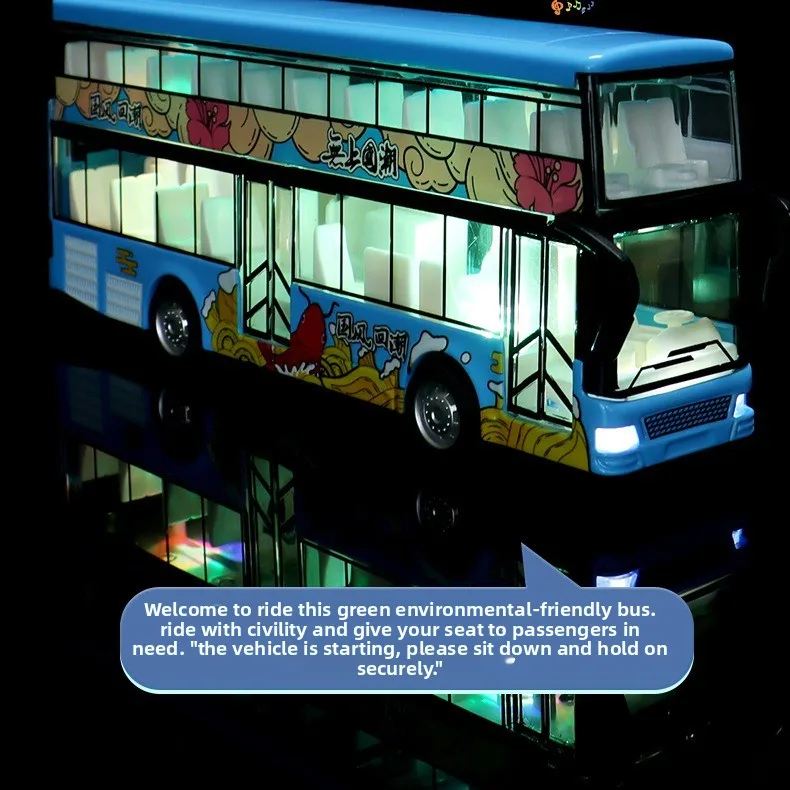 1:60 سبيكة حافلة المدينة نموذج المركبات مدينة اكسبرس حافلة حافلات مزدوجة دييكاست المركبات اللعب مضحك التراجع سيارة الأطفال الاطفال الهدايا