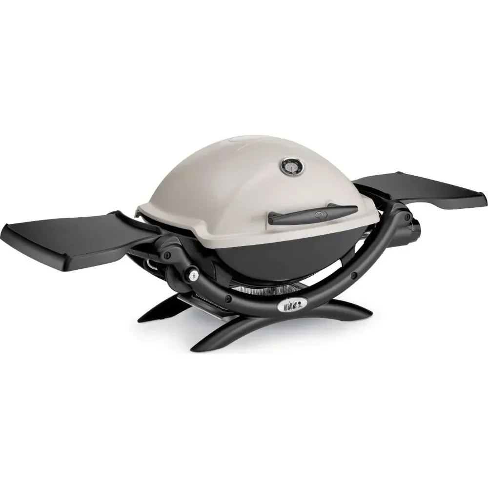 

Barbecue Grills Portable Q1200 Liquid Propane , Titanium, Outdoor Travel, Small Grill，BBQ Grills