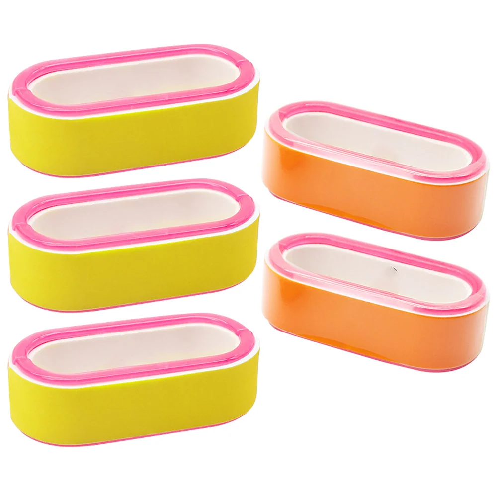 

5pcs Nail Repair File Circular Polishing Files For Shaping Shining Buffing Professional Manicure Tools Nail Art Care Kit