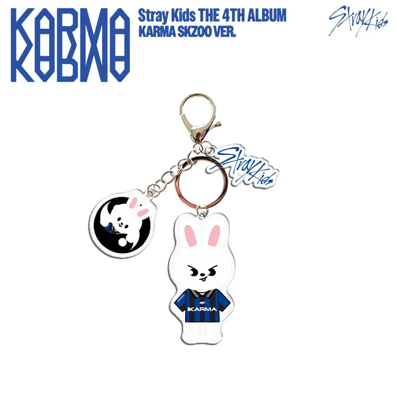 Chaveiro de Acrílico SKZOO Stray Kids, Pingente de Bolsa com Desenho de Lobo, Coelho e Cachorro, Estilo Estrela, Presente Hyunjin Bangchan