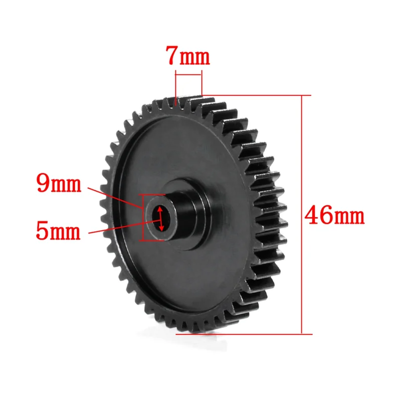 HPI85432 44T Spur Main Gear HPI Part For HPI Big F ROFUN Jovan TORLAND Durable Easy Install Black-AU47