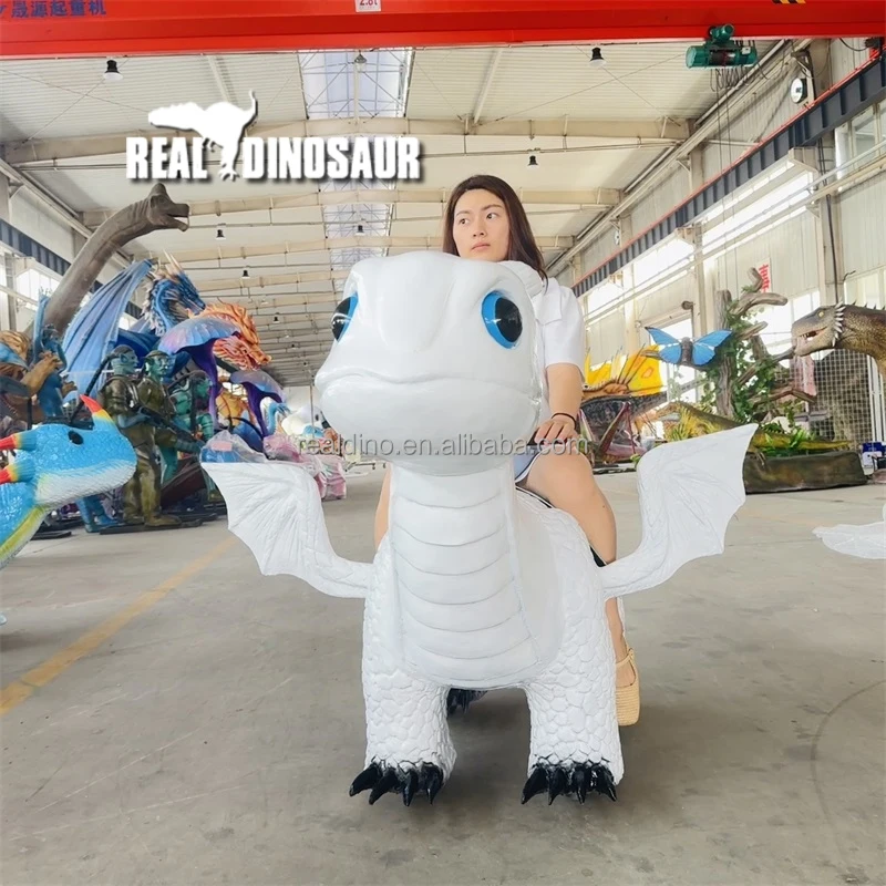 Amusement Playground Coin Operation Children Racing Game Cartoon Dinosaur Battery Ride Car