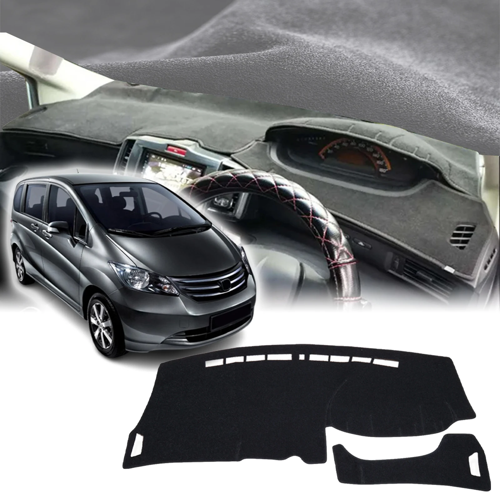 

fit for Honda Freed GB3 GB4 GP3 2008-2015 RHD Car Dashmat DashMat Sunshade Dashboard Cover Pad Protective Carpet Accessories