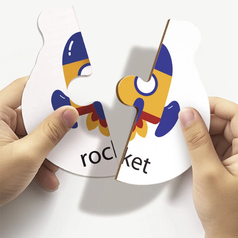 رسالة الإدراك كلمة التهجئة مطابقة بطاقة الكرتون الحيوان رسائل التعليم تعلم ألعاب تعليمية للأطفال لعبة الطاولة