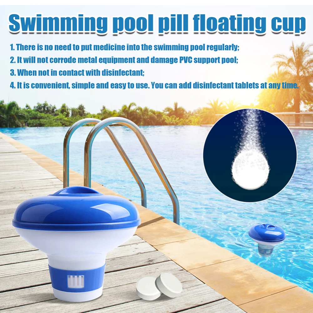 Swimming pool Automatic Floating Sterilizer Dispenser Offers Strong Chlorine Dispenser