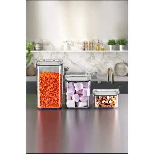 Kitchen Love 3 Piece Vacuum Storage Container With Lid