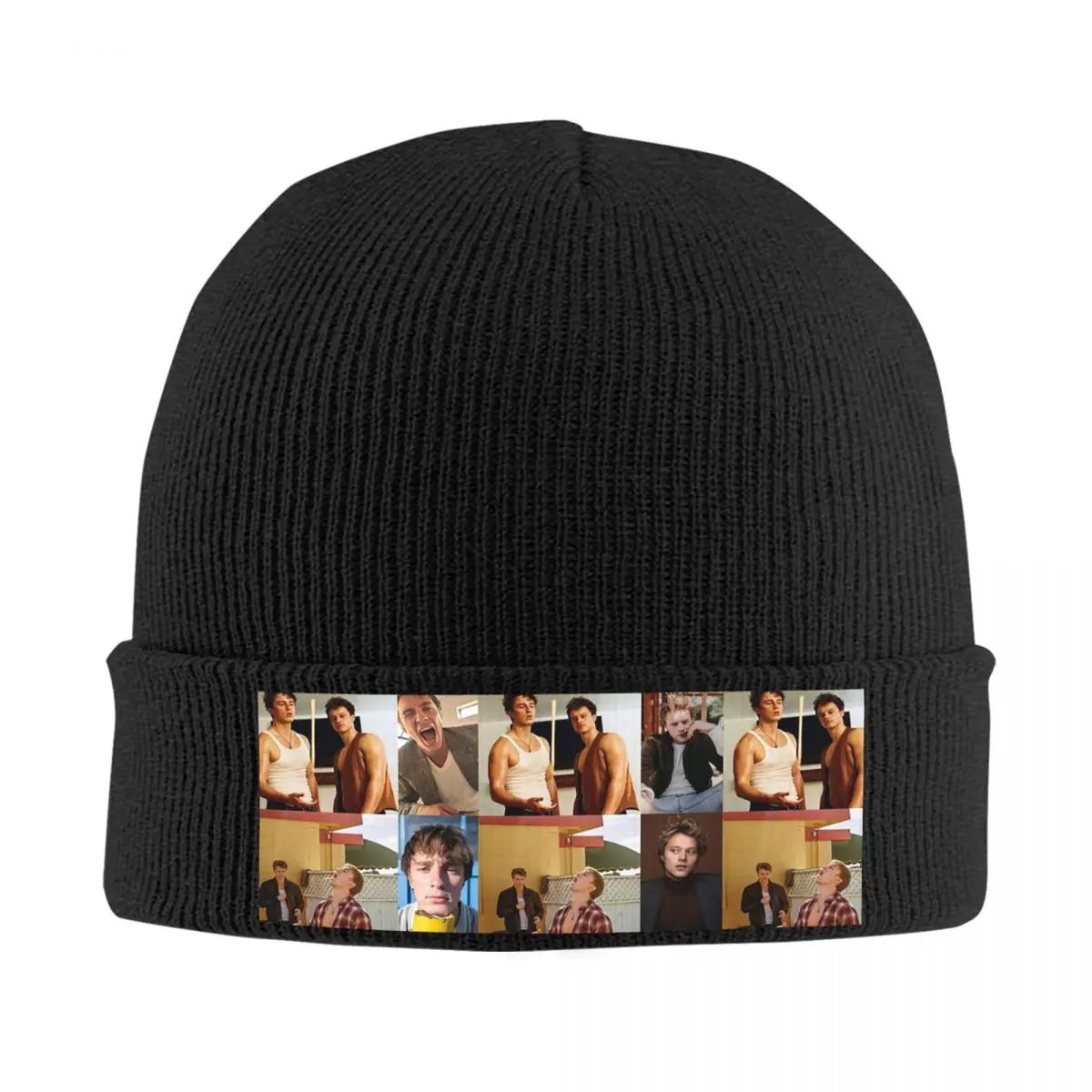 JJ Maybank - Rudy Pankow Warm Knitted Cap Hip Hop Bonnet Hat Autumn Winter Outdoor Beanies Hats for Unisex Adult