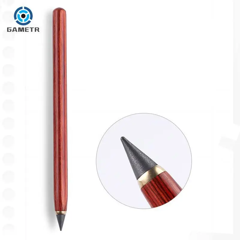 1PC Durable HB Pencil No Ink Infinite Writing No Ink Pen Stationery Pencil-free School Supply Draw Constantly Wooden Pencil