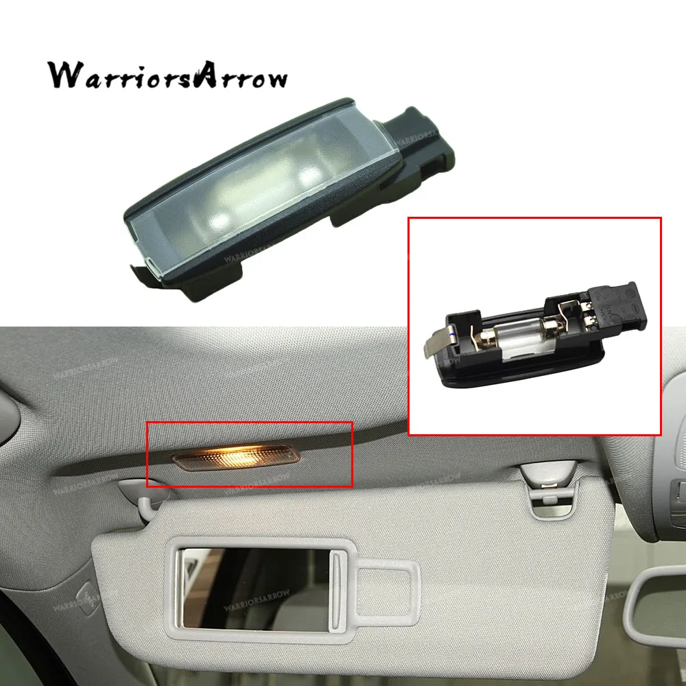 WarriorsArrow Black Interior Dome Map Reading Light Lamp For POLO CC EOS Golf Jetta Passat Tiguan Bettle Touran 1K0947109