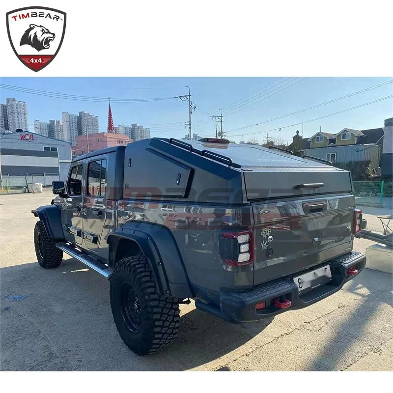 Customized Universal Manganese Steel Pickup Truck 4X4 Topper Cover Hardtop Canopy For Jeep Gladiator GWM POER P