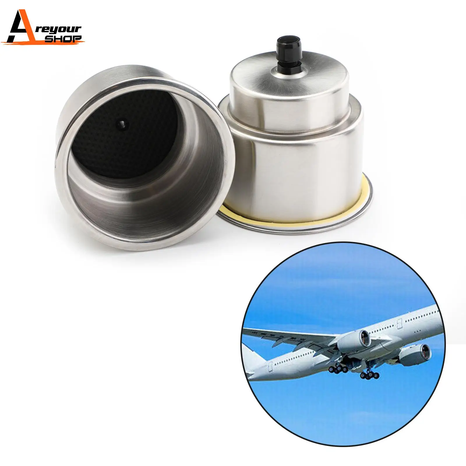 Areyourshop 2PCS  Stainless Steel Cup Drink Holders Brushed For Marine Boat RV Camper Truck Car Boat Accessories Parts