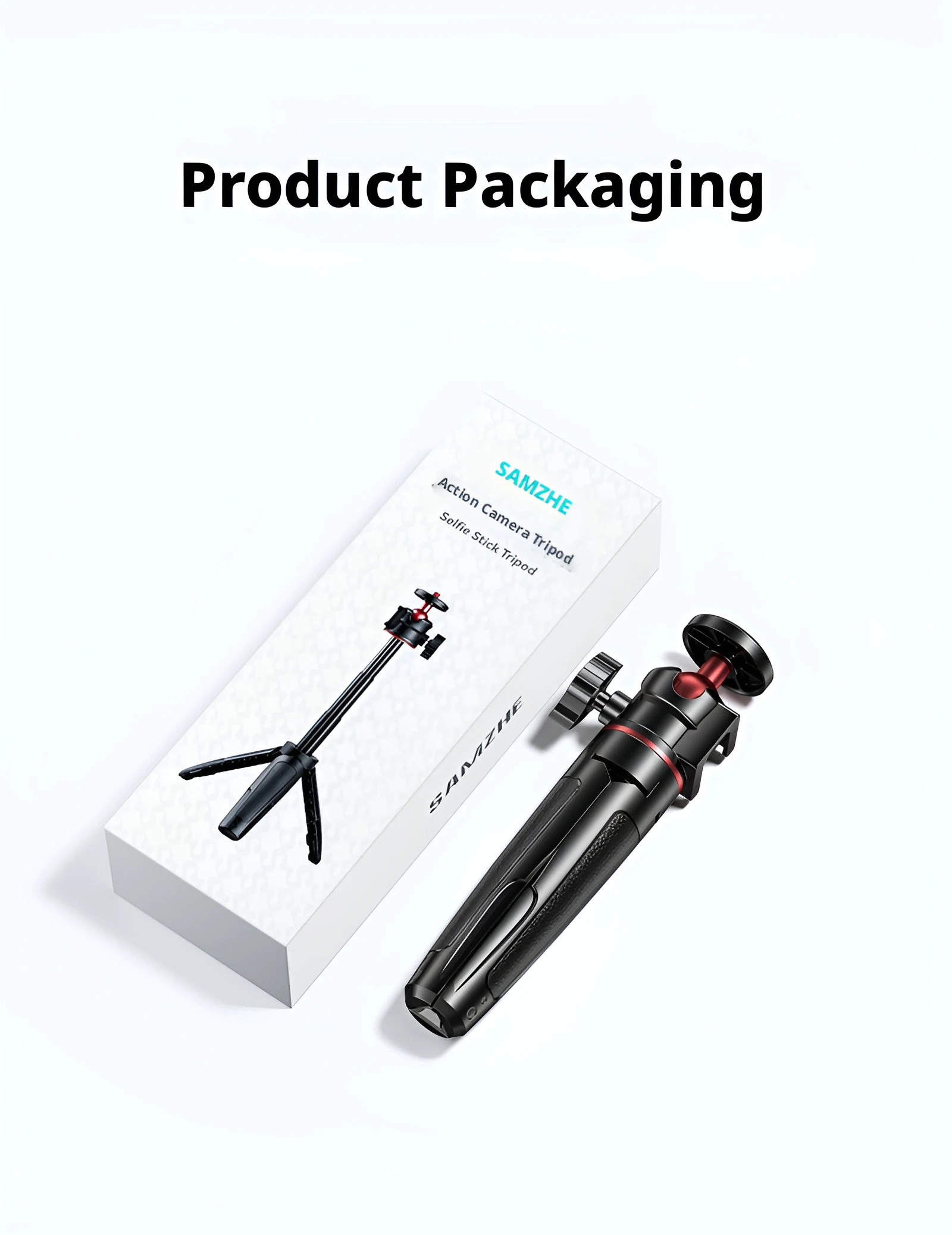 SAMZHE Selfie Stick Statief voor DJI Osmo Pocket 4 3 Action 6 5 Pro/GoPro/Insta360 X5 Ace Pro 2 Accessoires Vlog Uitschuifbare Stok