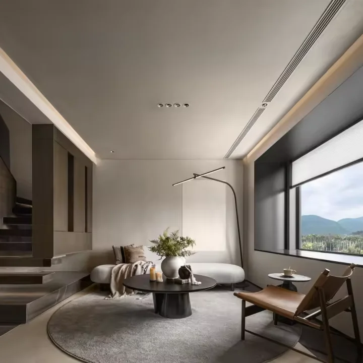 Servizi di progettazione di interni contemporanei Sanhai Piano da pavimento per rendering 3D in stile Wabi-sabi Piano principale Decoratore per la casa Consulente gratuito