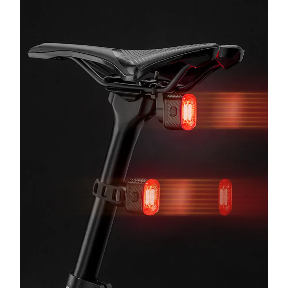 Rock Brothers Bicicletta Fanale Posteriore Notturno Luce di Freno con Rilevamento Intelligente Attrezzatura per Bici da Strada di Montagna Accessori per Equitazione_voghion.com
