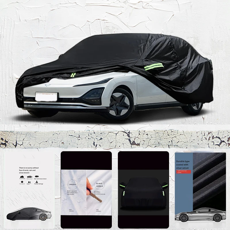 

For Wuling E5 Anti-UV Sun Shade Rain Snow Resistant Black Cover Dustproof Car umbrella Full Car Cover Outdoor Protection