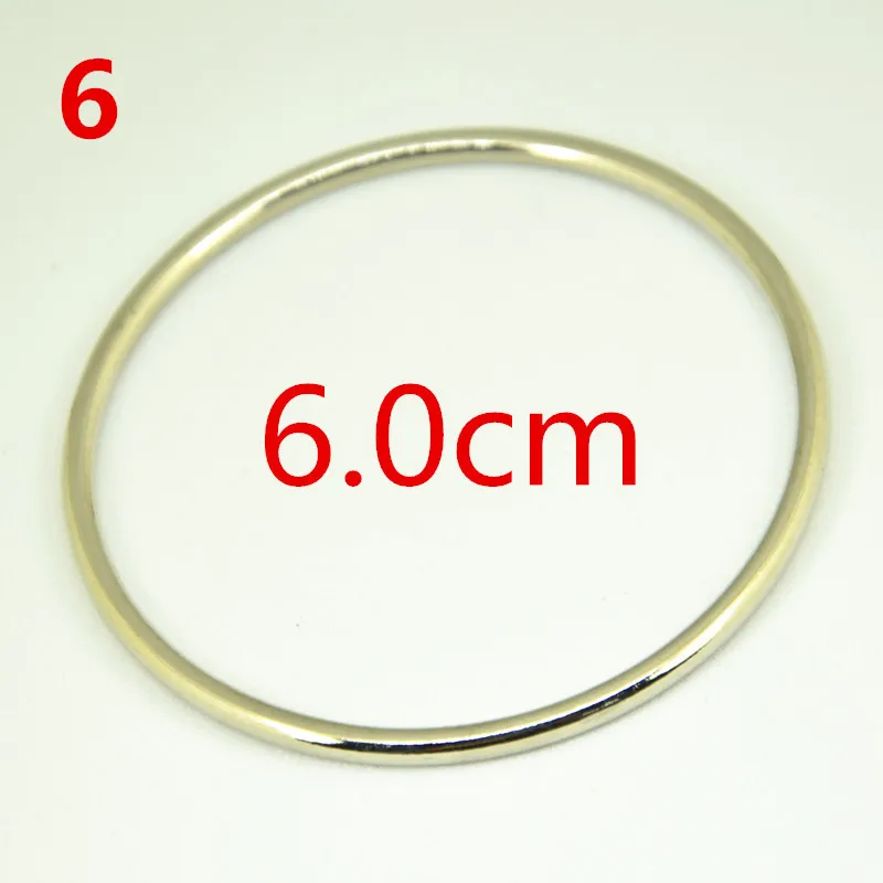 10pcs 20mm/25mm/30mm/40mm/50mm/60mm/70mm/80mm gunBlack Gold Circle Alloy Metal O Ring Shoes Bags DIY sewing Buckles Accessories