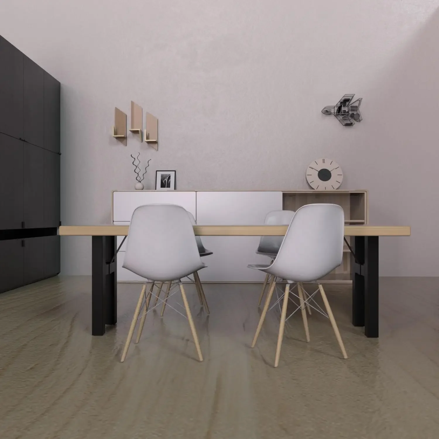 30” Black Table Legs (2PCS) H-Shape with Additiona Bracket Heavy Duty Furniture Table Bench  Mid Century Modern