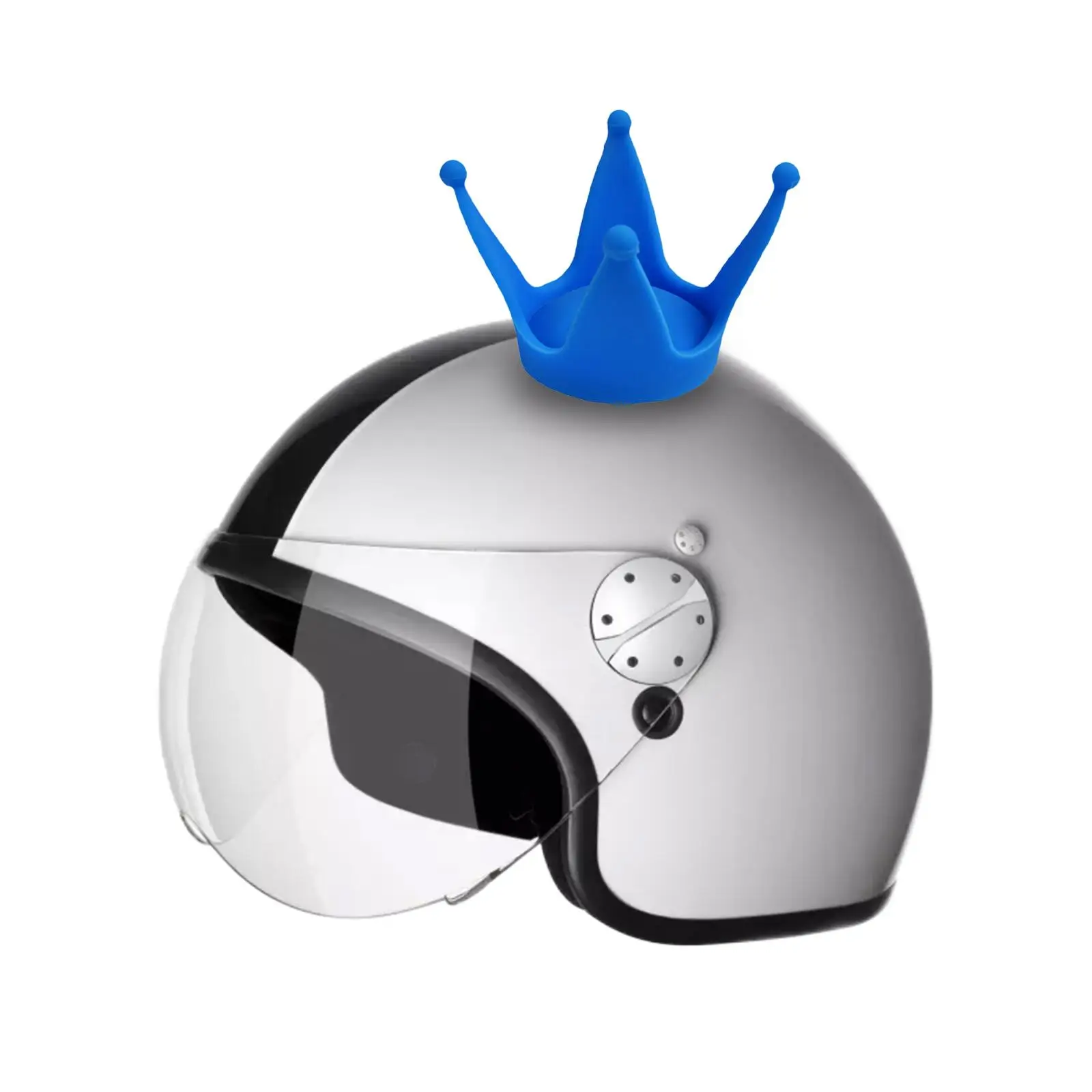 Helmet Decoration Crown Hat Sticker Suction Cup Accessories Motorcycle Biker Snowboard Ski Helmet Decor for Party and Events