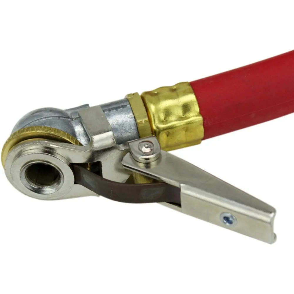 منفاخ إطارات تناظري عالي التحمل مع مقياس ضغط وخرطوم 3 أقدام لتضخم كرة واحدة، صنع في الولايات المتحدة الأمريكية، OSHA Complia