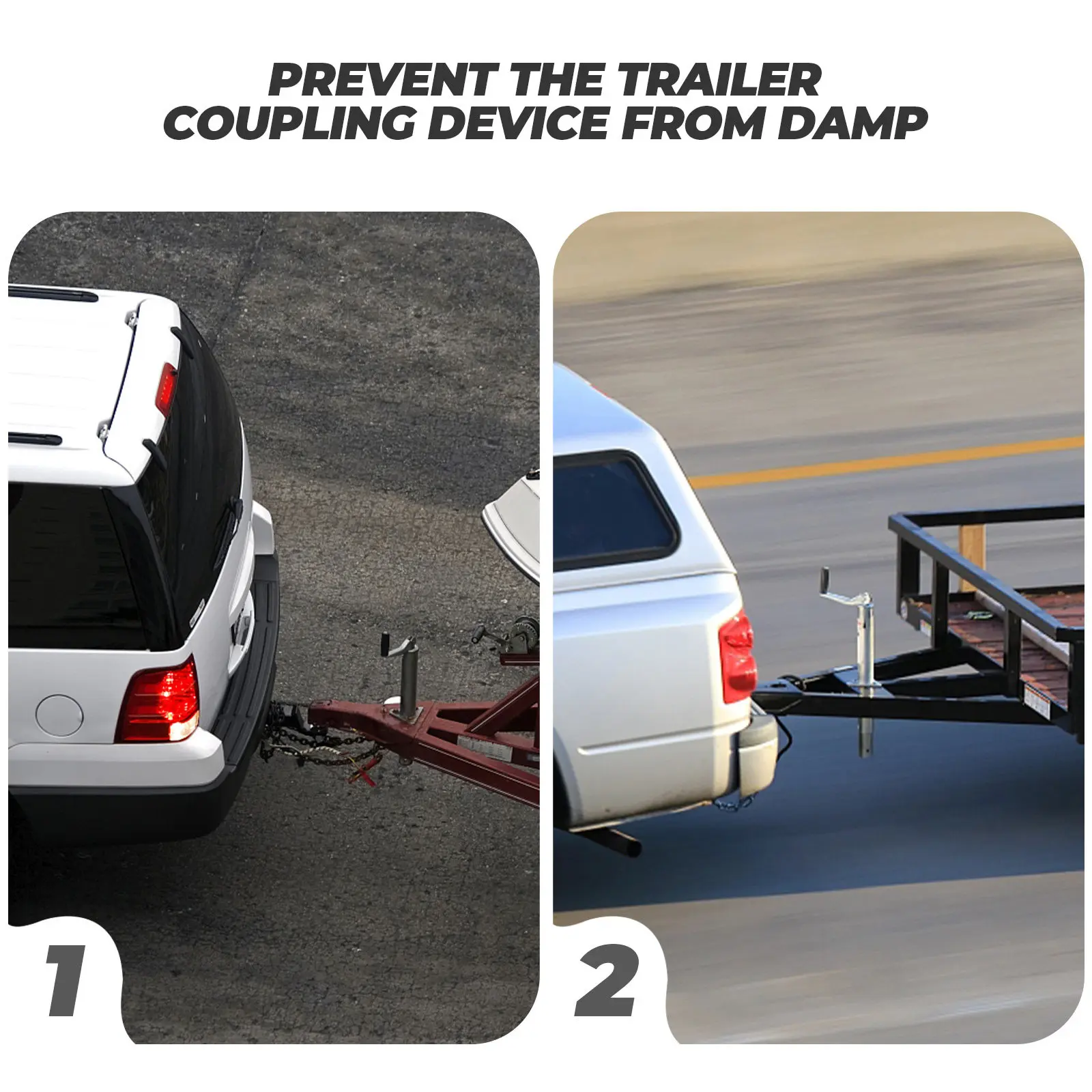 Professional Tow Hitch Cover for Trailer Rv Caravan Universal Waterproof Breathable Oxford Cloth Hitch Protector Windproof
