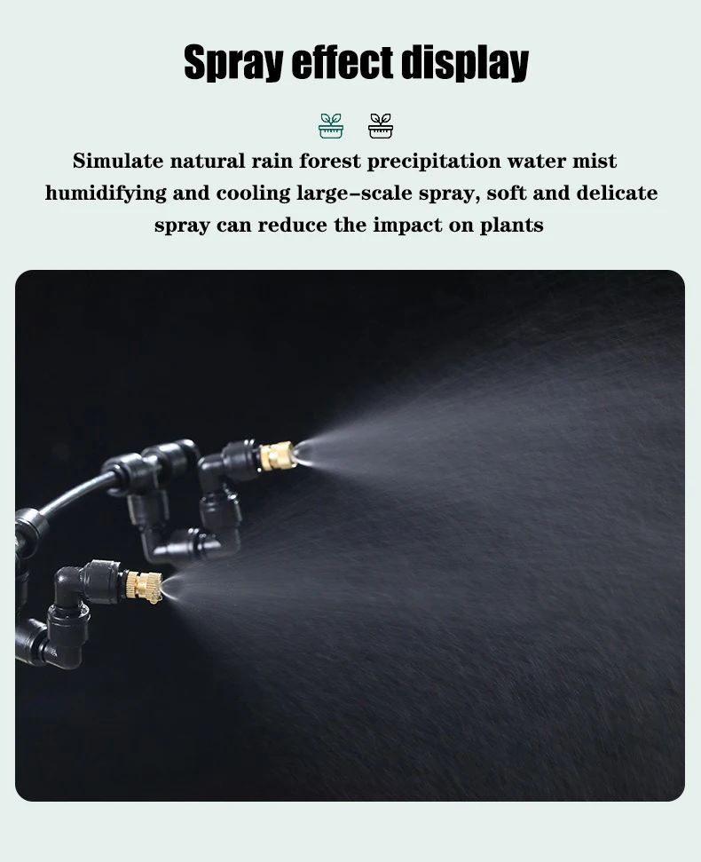 Rainforest Sprayer WiFi-Steuerung Automatischer Nebel Regenwald Timing Spray System Kit Bewässerung Timer Reptilensprüher Luftbefeuchter – Detail 2