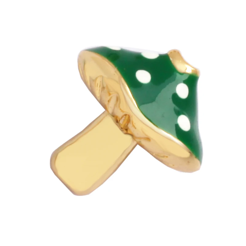 Bunte Emaille Kirsche Apfel Wassermelone Pilz Pommes Frites Perle, 18K vergoldet DIY Armband Halskette Zubehör Versorgung M72 – Detail 17
