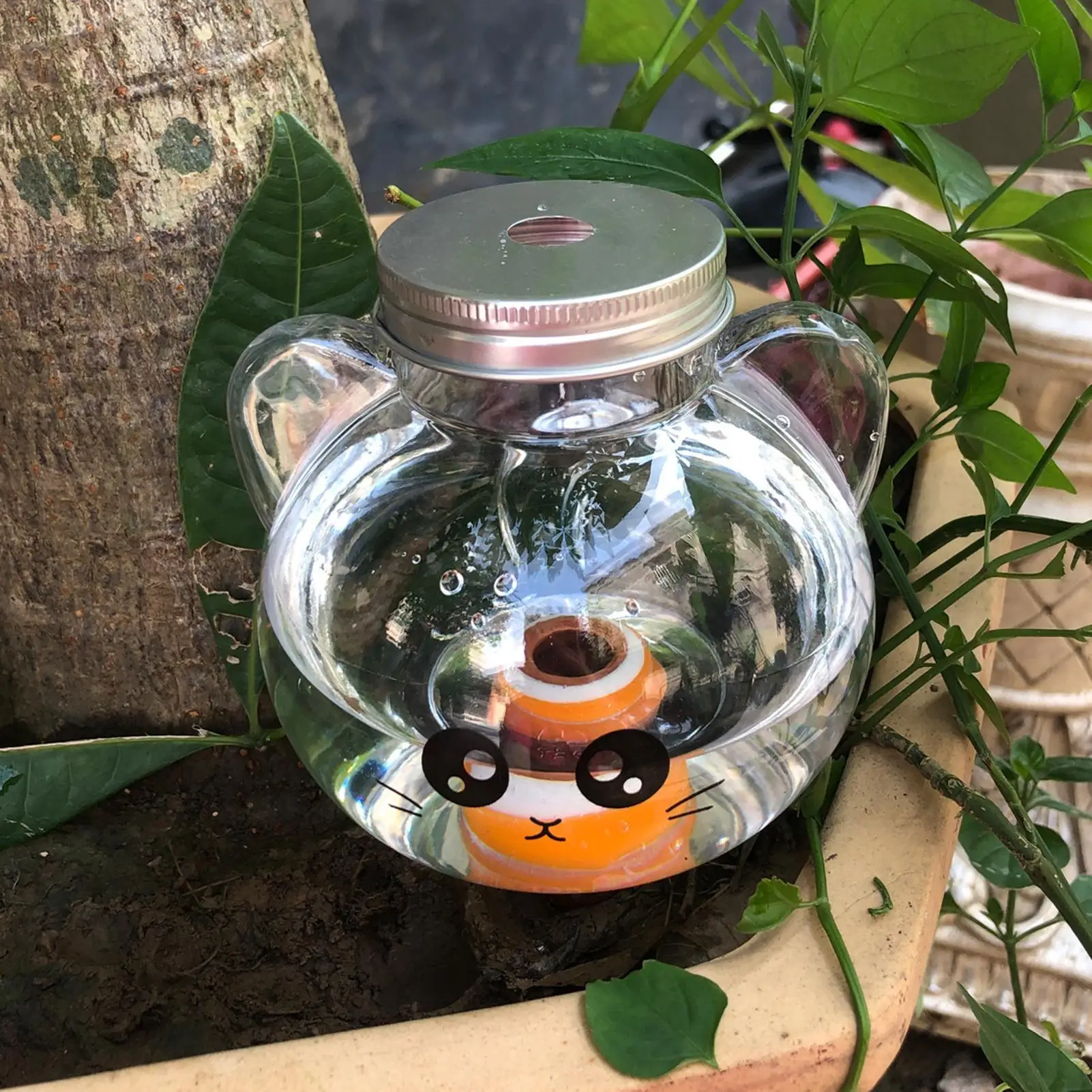 500ml Self Watering Globes Cute Cat Shape Slow Release Plant Watering Device Automatic Drip Irrigation for Indoor Balcony