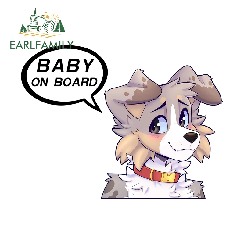 

EARLFAMILY Наклейка на автомобиль «Застенчивый пушистый малыш» с предупреждением «Дитя в машине», водонепроницаемая, для бампера, автофургона, гоночного автомобиля, багажника, декоративная, с защитой от солнца