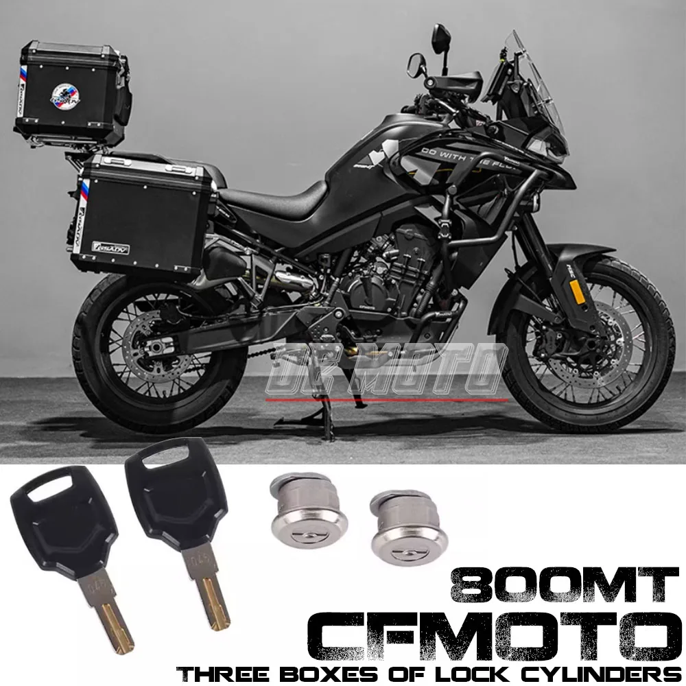 FOR CFMOTO 800MT Three Boxes of Lock Cylinders New Modification Accessories Trunk Lock Cylinder Accessories 2022 2024