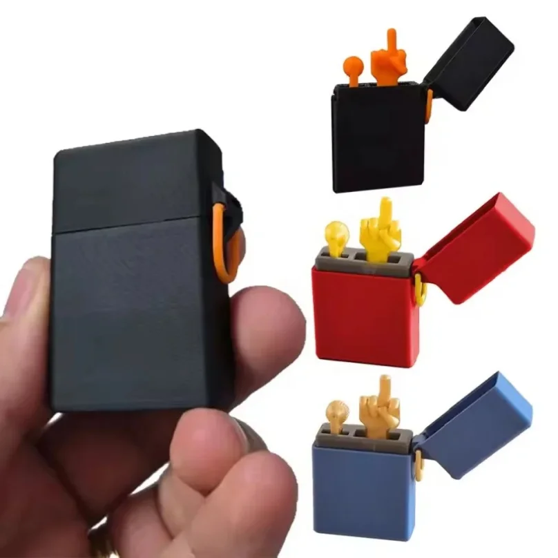 Fun Gag Birthday Gift Accessories Desk Decoration Surprise Gift Box Toys Middle Finger In The Box Supplies Crafts Decor Figurine