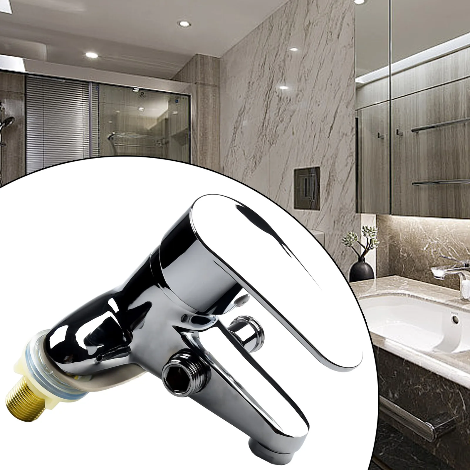 Robinet de bain chaud et froid à double trou, robinet de bassin, interrupteur de presse, commande d\'évier, robinet Assad, centre commercial