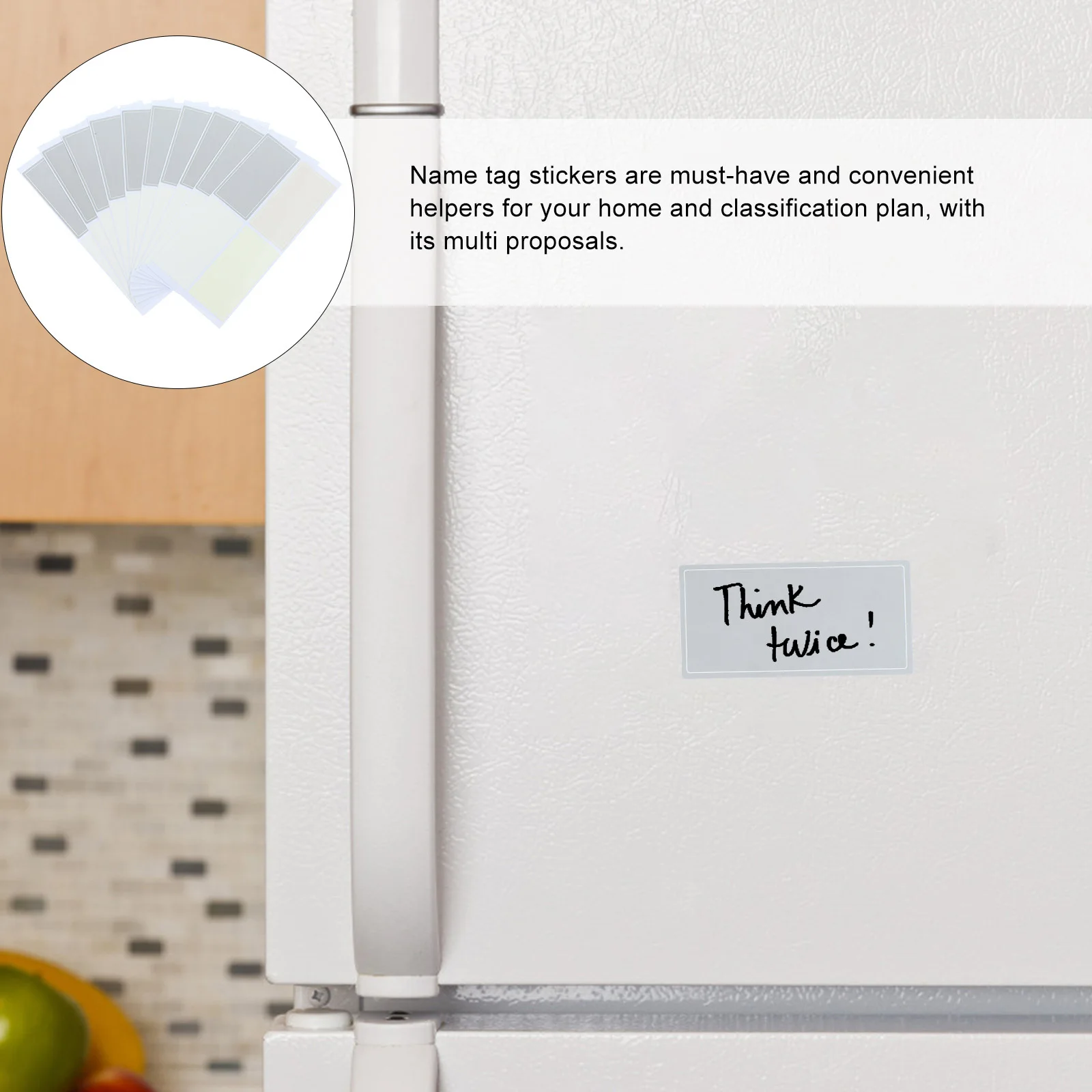 

120Pcs Colored Label Stickers Multipurpose Name Tag Stickers Smooth Writing Surface for Storage Colored Labels
