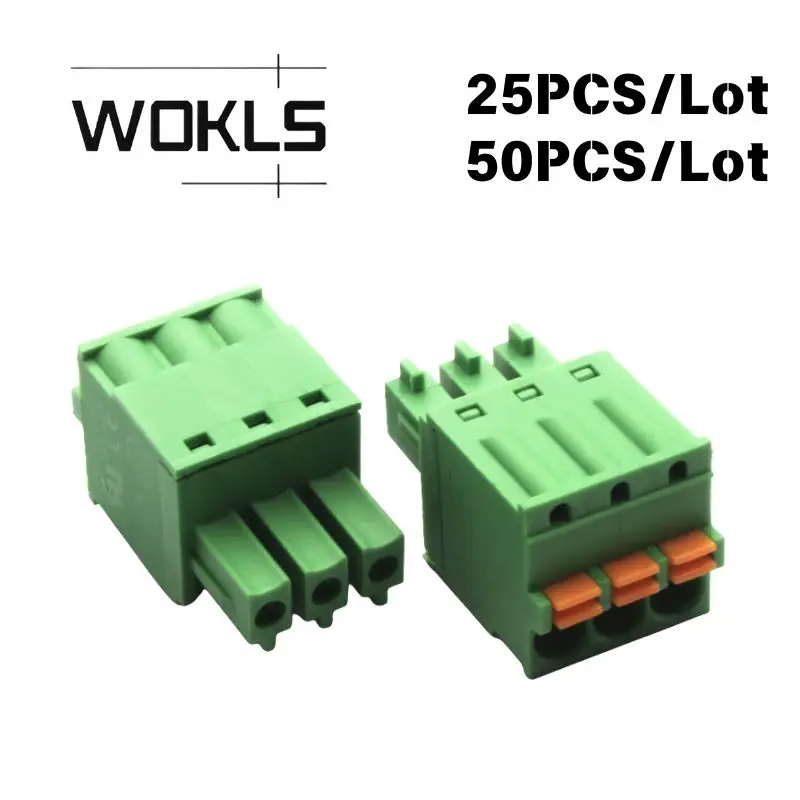 15EDGKD FK-MCP1.5/-ST-3.81 3.5mm 3.81mm Pitch Spring Push-in Quick Wiring Plug-in Terminal Block PCB Wire Connector