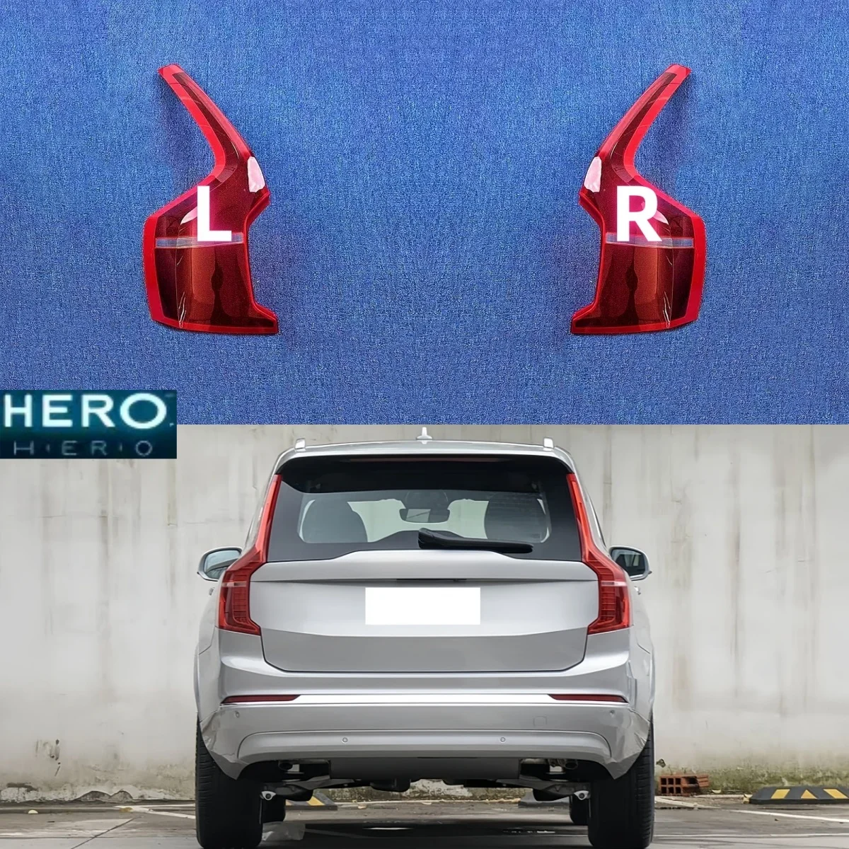 For Volvo XC90 2015 2016 2017 2018-2024 Outer Taillight Shell Rear Signal Parking Lights Cover Replace The Original Lampshade