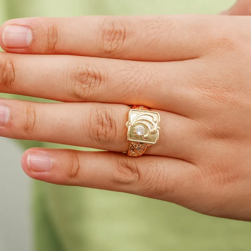 Hot Selling Openable Lid Men's Ring, Popular in Europe and America