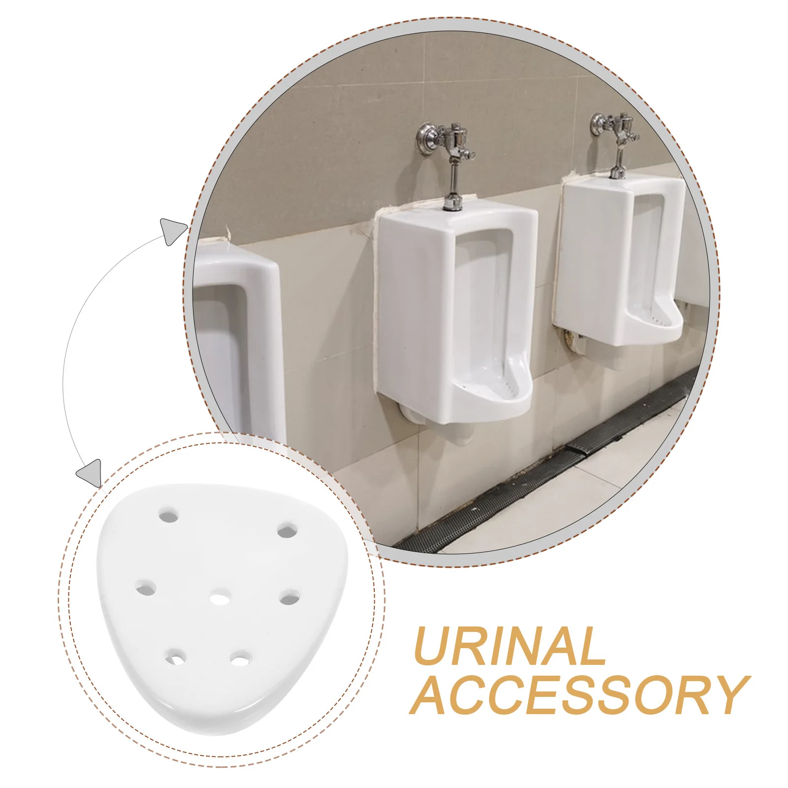 

Ceramic Urinal Cover Durable Efficient Bathroom Stopper Urinal Strainer Odor Preventing Drain Filter Bathroom Toilet Stopper