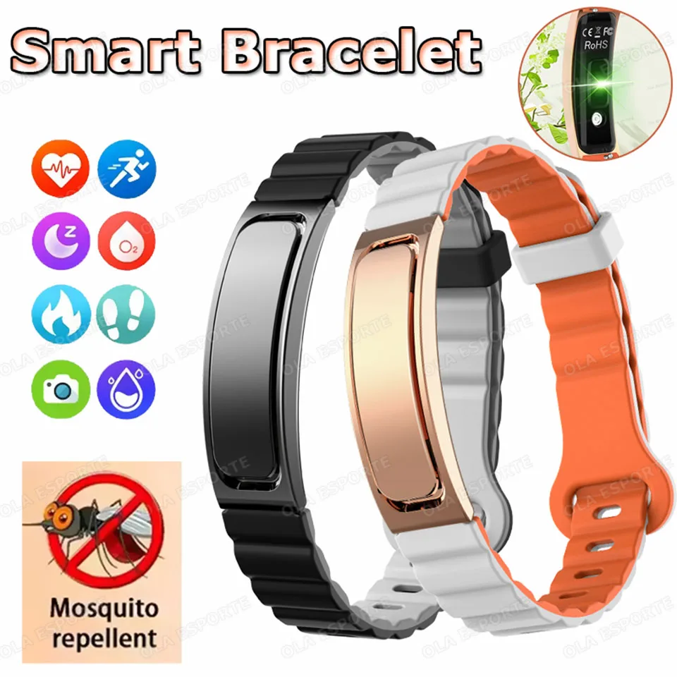 

Новый спортивный фитнес-трекер, смарт-браслет, пульсометр, кислород в крови, монитор сна, шагомер, умные часы без экрана, диапазон 2025