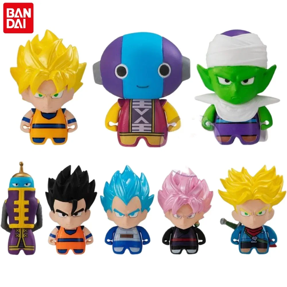 Original Bandai Anime Gashapon Dragon Ball Son Goku Zeno Piccolo Son Gohan Vegeta IV Zamasu Mini Action Figure Model Toys Gifts